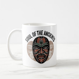 Mug Âme des Anciens - Design de Masque Tribal