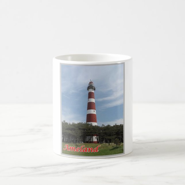 Mug Ameland - Hollande - Îles frisonnes - Phare - (Centre)