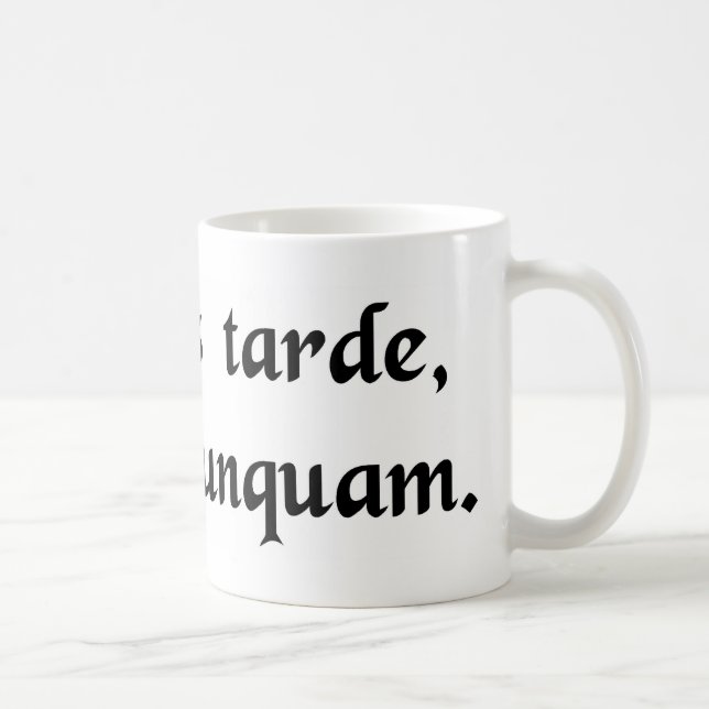 Mug Améliorez tard que jamais (Droite)