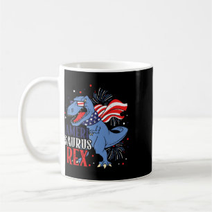 Mug Améri Saurus Rex 4 juillet Dinosaure Indépendance