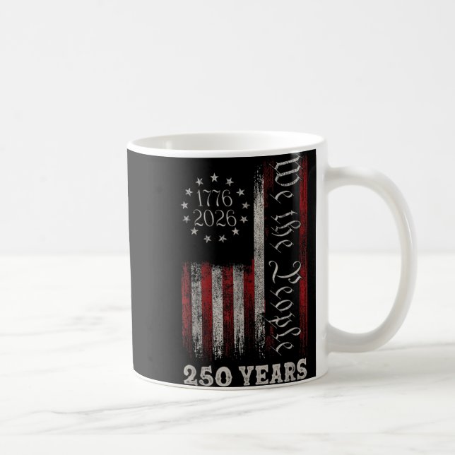 Mug America 250th Birthday Us Flag 250 Years We The Pe (Droite)