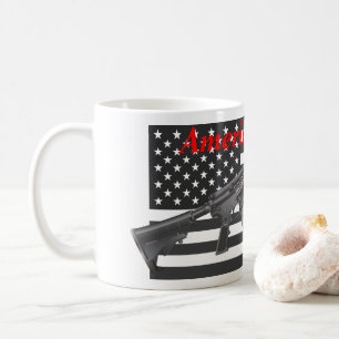 Mug America Favorite Rifle USA Flag AR15 Personnalisé