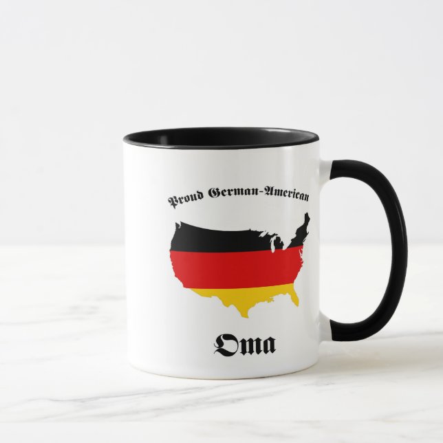 Mug Américain allemand Oma - mamie - grand-mère (Droite)