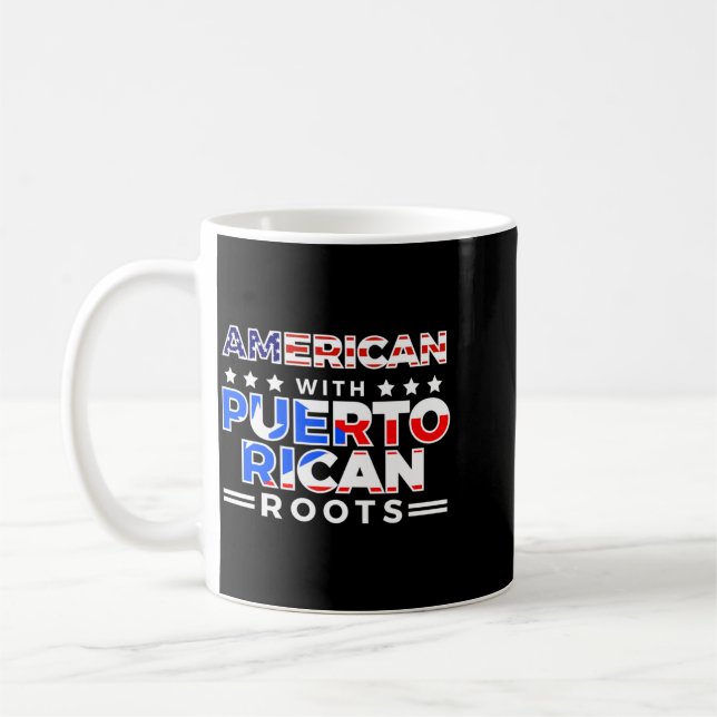 Mug Américain avec des racines portoricaines (Gauche)