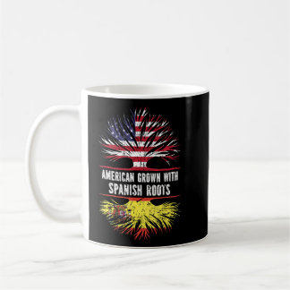 Mug Américain Cultivé Avec Racines Espagnoles Drapeau 