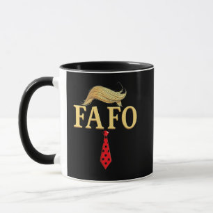 Mug Américain Donald Trump FAFO USA Drapeau patriotiqu