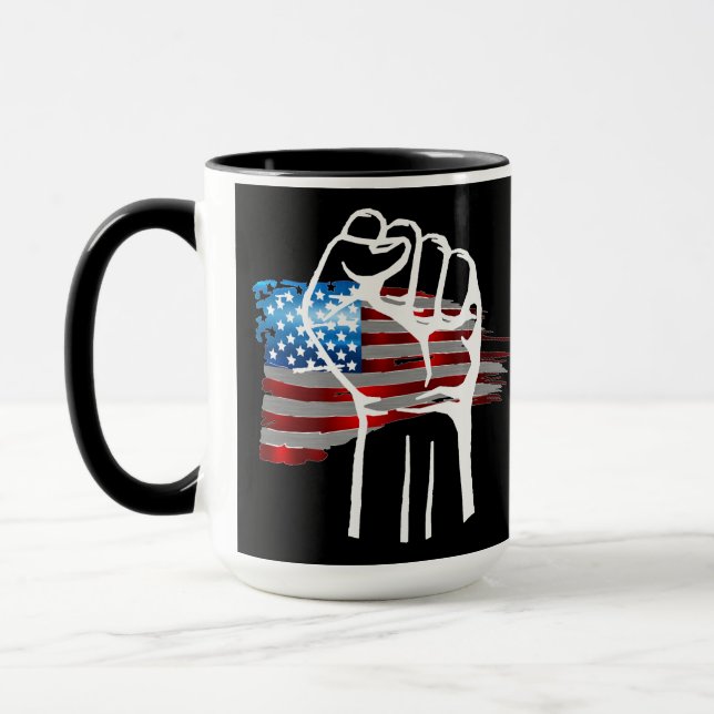 Mug AMÉRICAIN FIER - blc (Gauche)