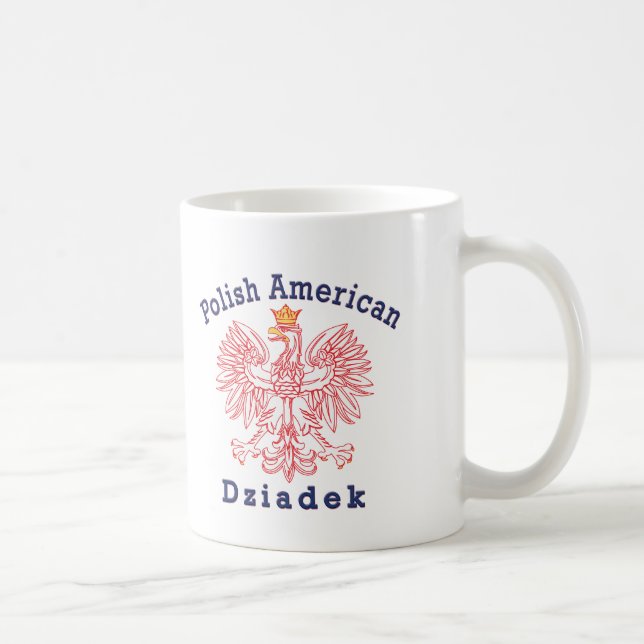 Mug Américain polonais Dziadek (Droite)