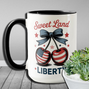 Mug American 4 juillet Sweet Land Liberty Patriotic