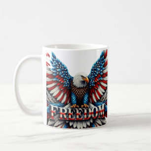 Mug American Bald Eagle Patriotique USA Drapeau Libert