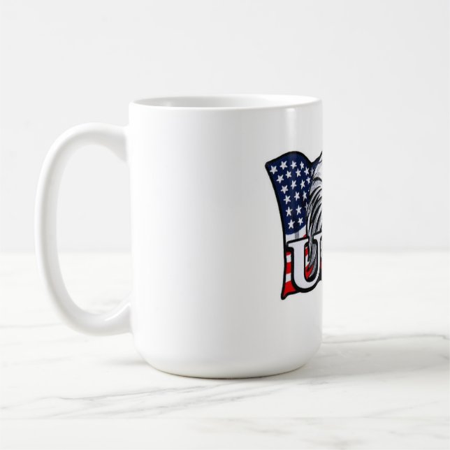 Mug American Bald Eagle with USA Drapeau - Patriotique (Gauche)