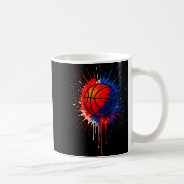 Mug American Basketball Splash Ball Player Team Kids B (Droite)