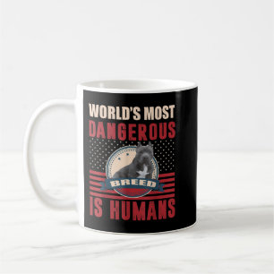 Mug American Bull Pitbull Humains race dangereuse T-Sh