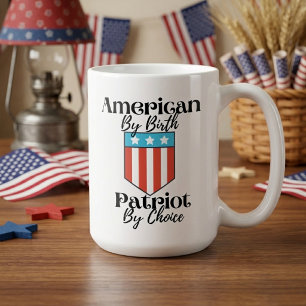 Mug American By Birth Patriot By Choice Retro