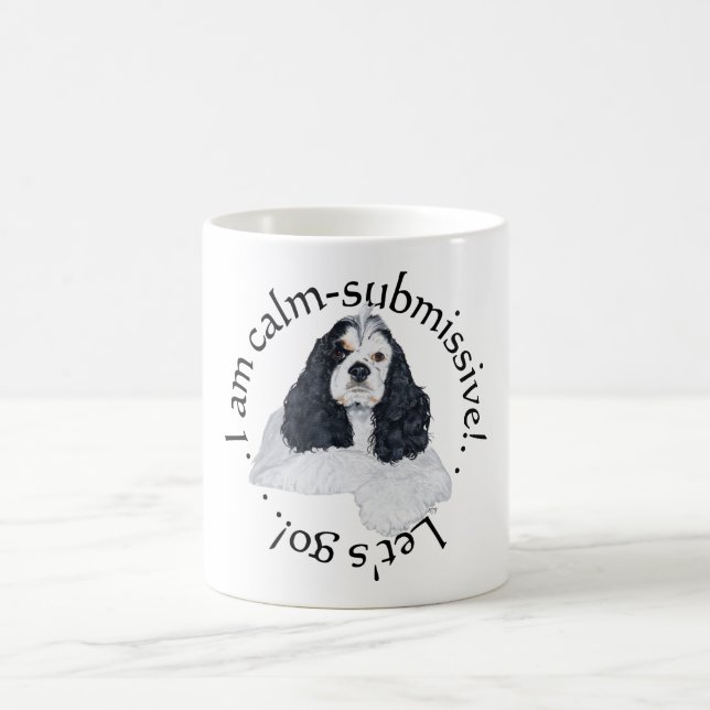 Mug American Cocker Spaniel Calme Soumis (Centre)