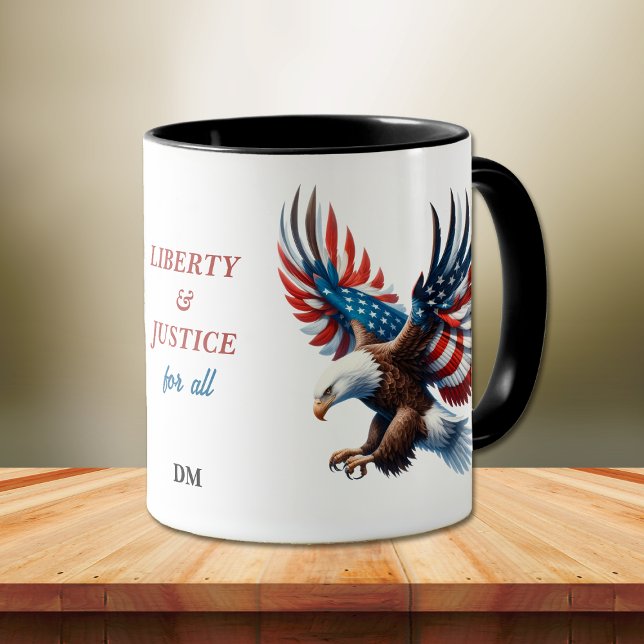 Mug American Eagle Liberty et Justice (Créateur téléchargé)