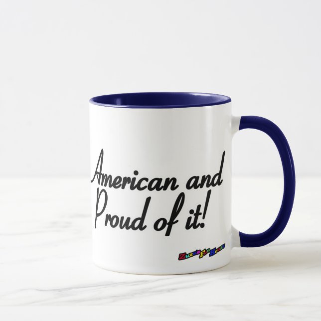 Mug American Flag - Américain et fier de ça ! (Droite)