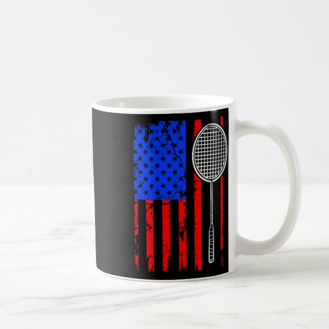 Mug American Flag Badminton  (Droite)