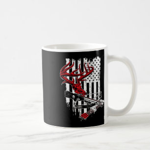Mug American Flag Chasse à la chaudière - Cerf Crâne C