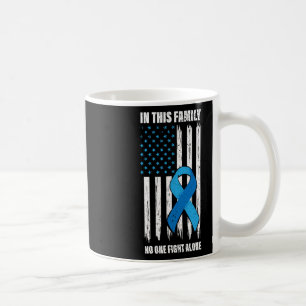 Mug American Flag Diabetes Support Type 1 Blue Ribbon