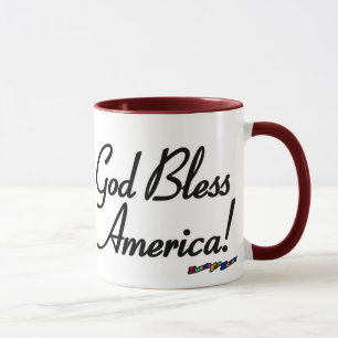 Mug American Flag - Dieu bénisse l'Amérique!