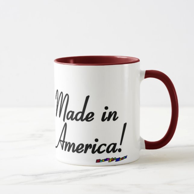 Mug American Flag - Fabriqué en Amérique! -usagé (Droite)