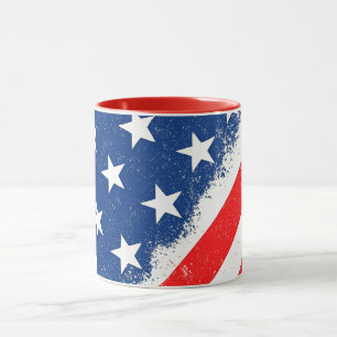 Mug American Flag Shirt USA Patriotique Star Stripes