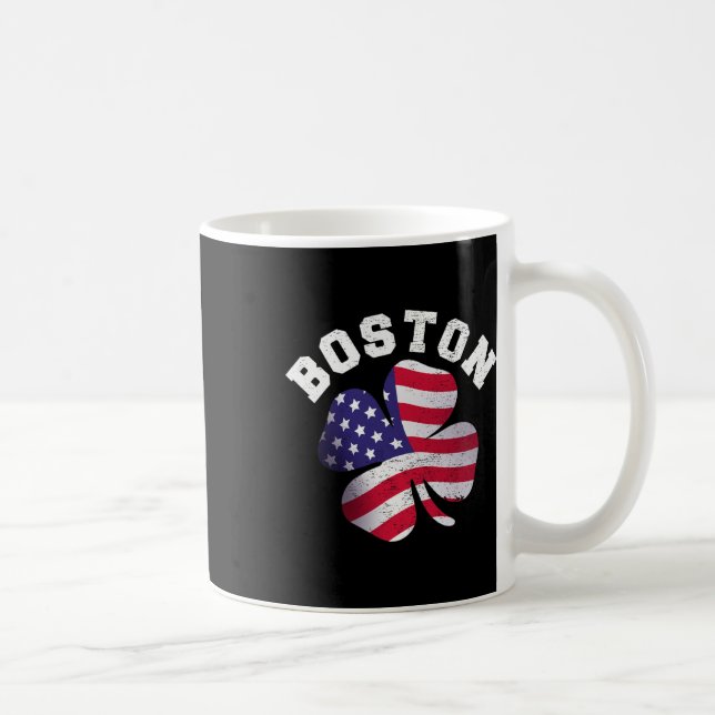 Mug American Flag St. Patricks Day Clic Boston Nom St. (Droite)