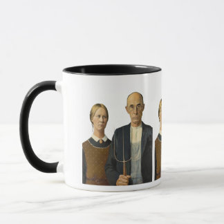 Mug American Gothic couple 