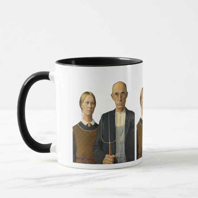 Mug American Gothic couple  (Gauche)