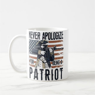 Mug American Patriot "Never Apologize" Minutemen