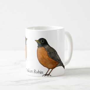 Mug American Robin White Coffee Cup