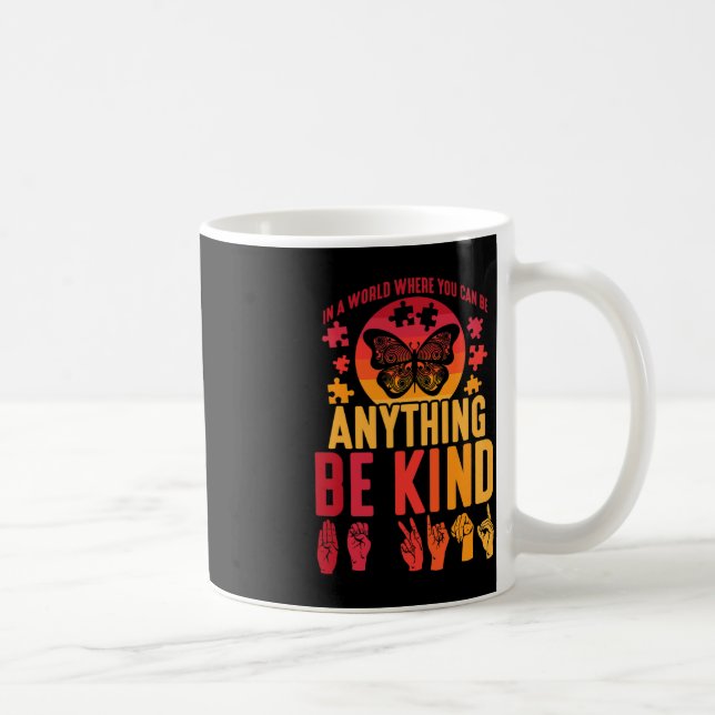 Mug American Sign Language Puzzle Papillon sourd (Droite)