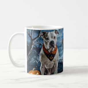 Mug American Staffordshire Halloween Éffrayant
