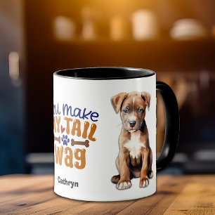 Mug American Staffordshire Puppy You Make My Tail Wag