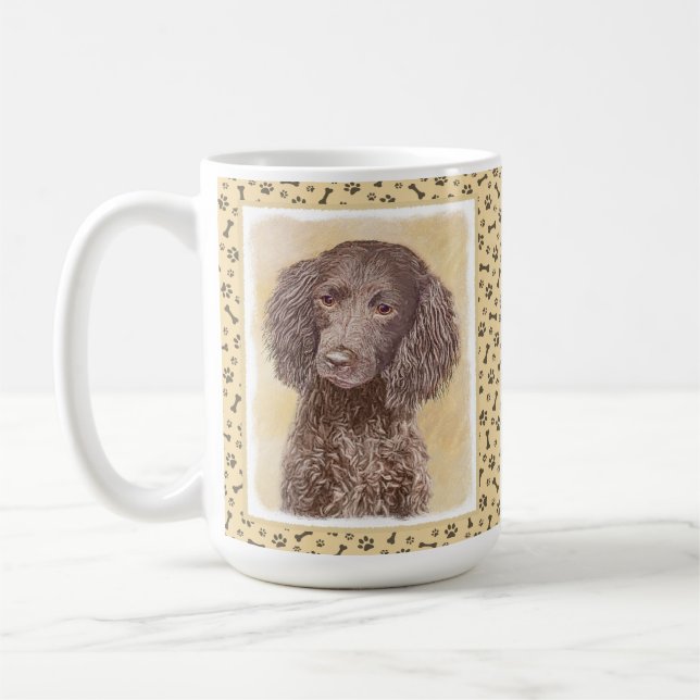 Mug American Water Spaniel Peinture - Original Dog Art (Gauche)
