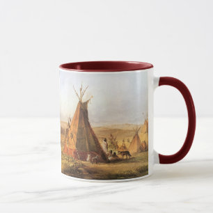 Mug American West vintage, Tipis dans la plaine par Bo