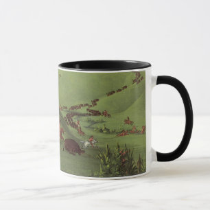 Mug Amérindiens vintages, chasse à Buffalo par Catlin