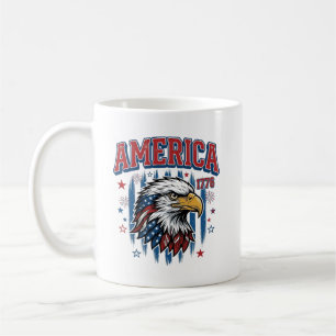 Mug Amérique 1776 Vintage Eagle Patriote Conception de