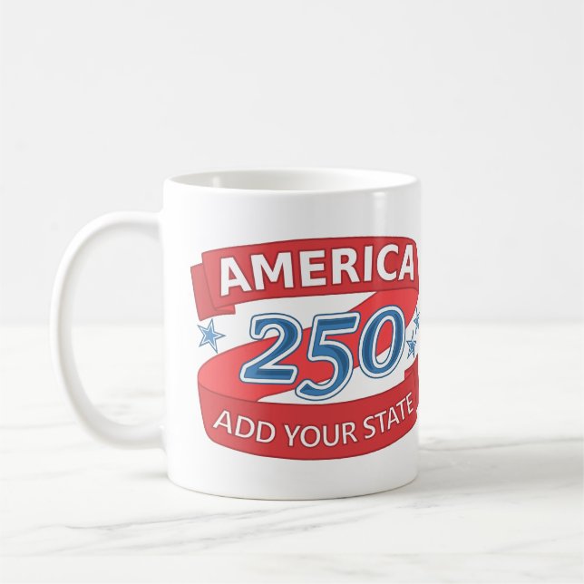 Mug Amérique 250 Ajouter l'anniversaire de l'indépenda (Gauche)