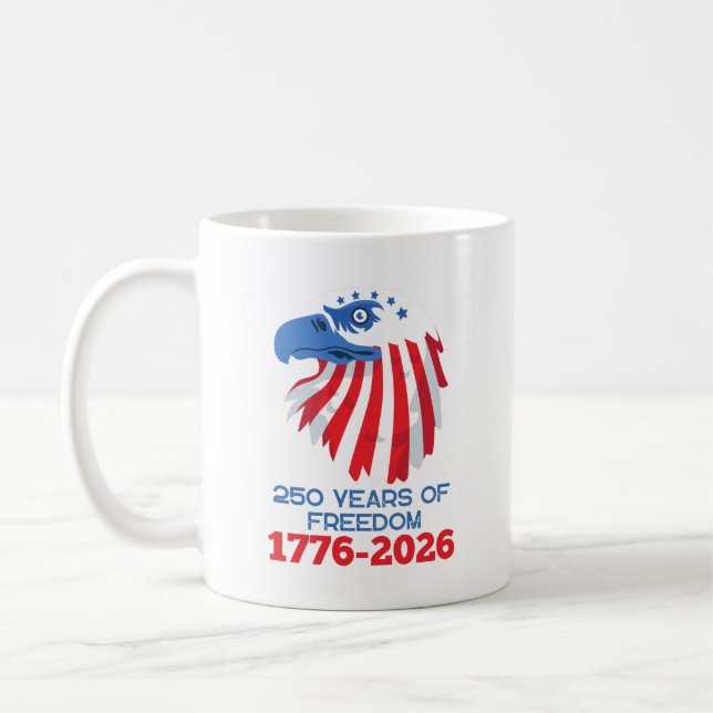 Mug Amérique 250 Ans 1776 2026 250e Anniversaire (Gauche)