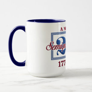 Mug Amérique 250 Semiquincentenaire Graphique – 1776-2