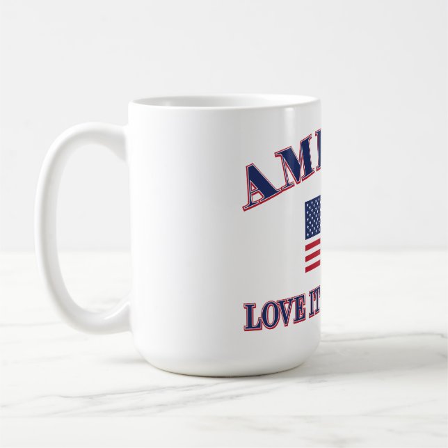 Mug Amérique, aimez-la ou quittez-la (Gauche)