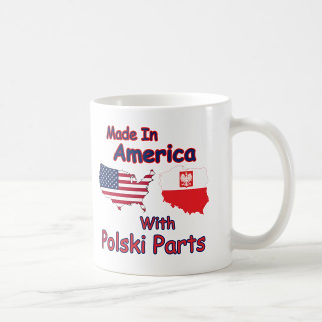 Mug Amérique avec pièces Polski (Droite)