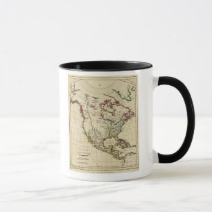 Mug Amérique du Nord avec des frontières définies