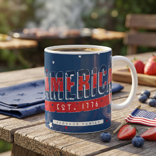 Mug Amérique Patriotique 1776 Café 4 juillet