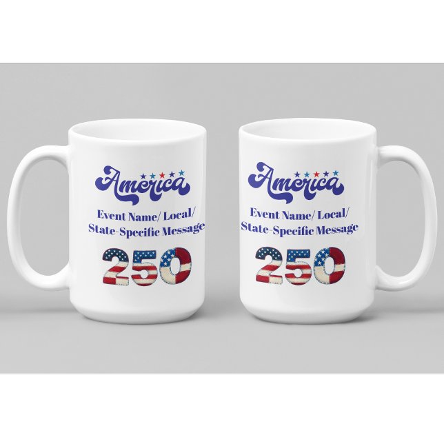 Mug Amérique personnalisée 250e anniversaire (Créateur téléchargé)