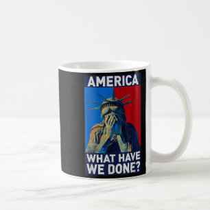 Mug Amérique qu'avons-nous fait,statue de la liberté,