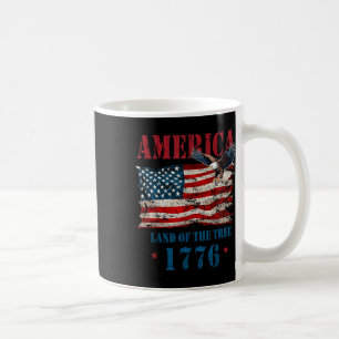 Mug Amérique Terre De La Liberté À Cause Du Courageux