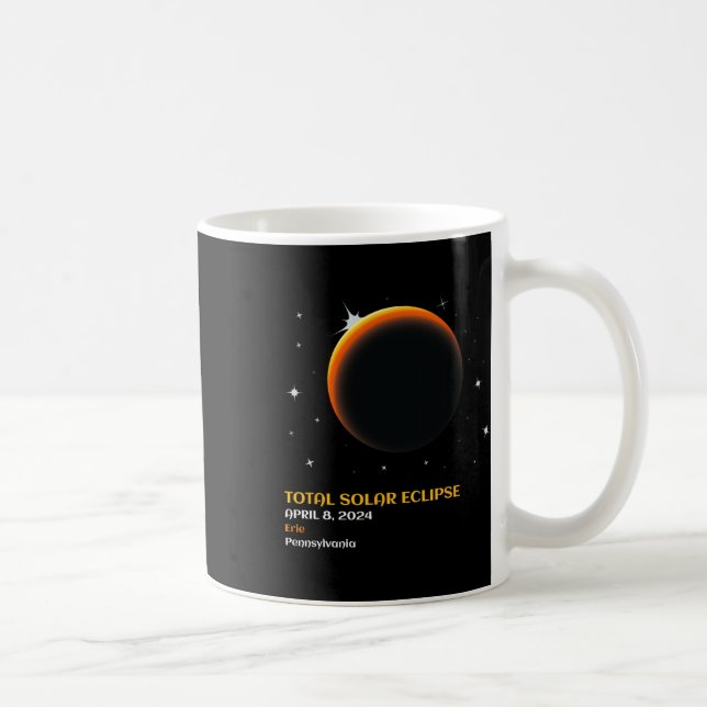 Mug Amérique Totalité 04 08 24 Total Éclipse Solaire 2 (Droite)